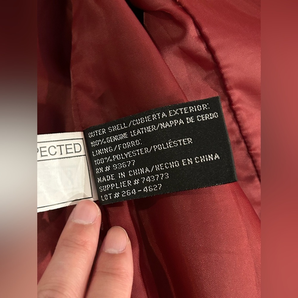 Vintage Worthington Black Leather Collared Zip Jacket - XL - Picture 9 of 11